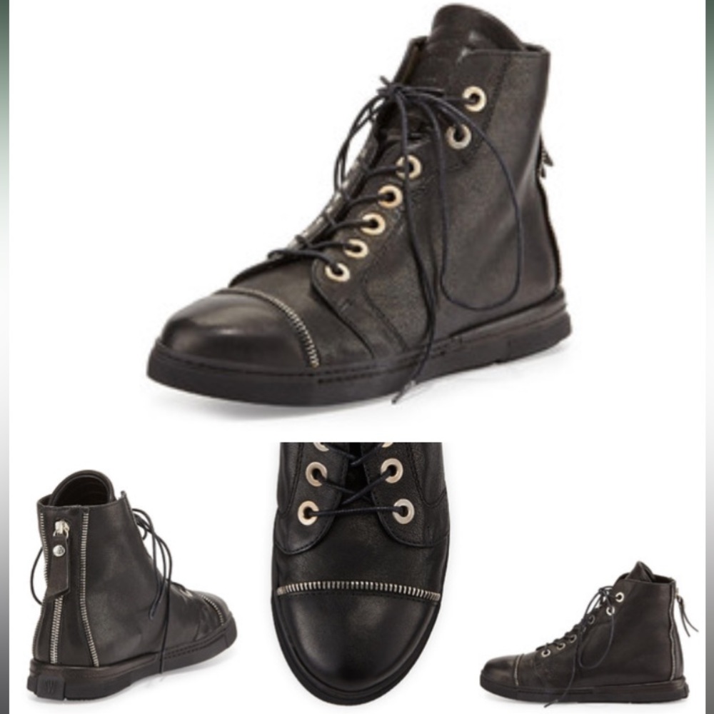 STUART Weitzman Lace-up Boots
ZIPIT lace up high top sneaker in black size 5.5 M